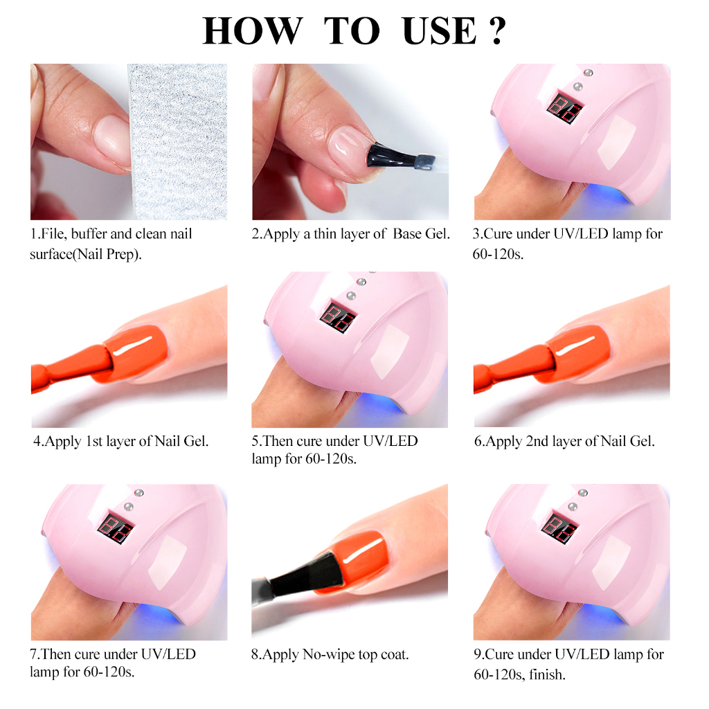 Gel Nền Sơn Móng Tay MTSSII UV LED Bán Vĩnh Viễn Có Màu 6ml