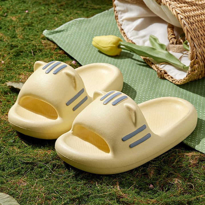 Dép Đi Trong Nhà Chống Trượt Hình Tai Mèo Dễ Thương Cho Nữ