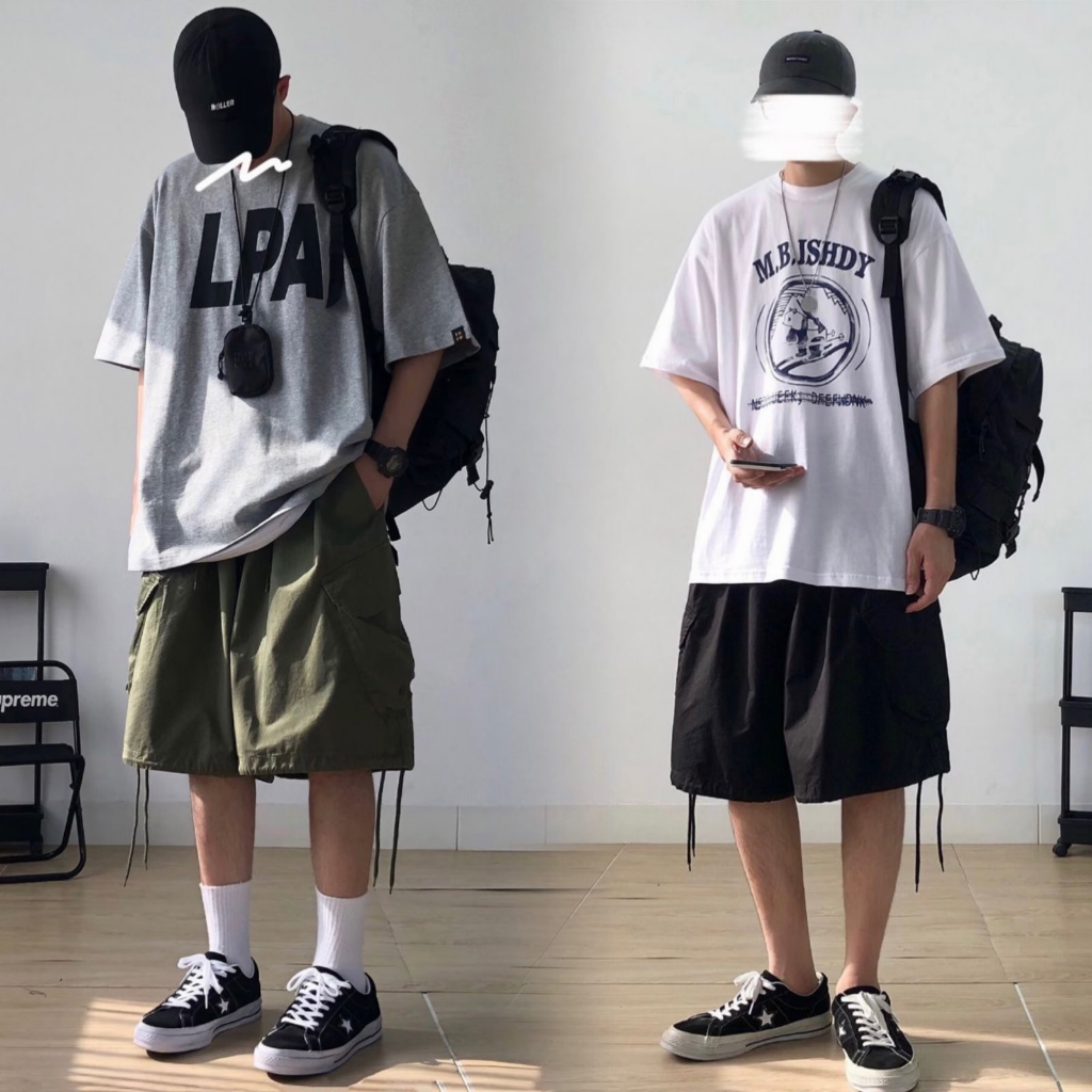 Quần short nam unisex đồ đôi quần đùi nam mặc nhà from rộng quần kaki nam street style quần đùi thể thao nam hiphop oversizequần đùi bóng rổ