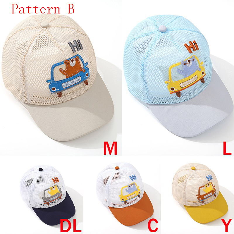 Mũ Lưới Chống Nắng In Họa Tiết Hoạt Hình Có Thể Điều Chỉnh Cho