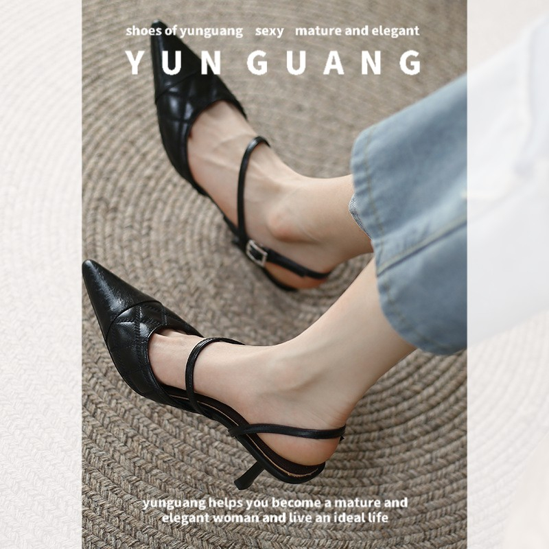 Giày cao gót YUNGUANG mũi nhọn thời trang dành cho nữ
