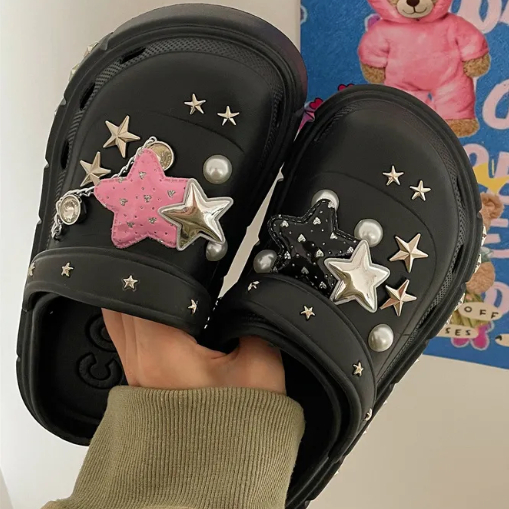 HHH Dép Cross dép sandal nữ đế cao 6cm Đi Biển Xinh Xắn B20H17B 230615