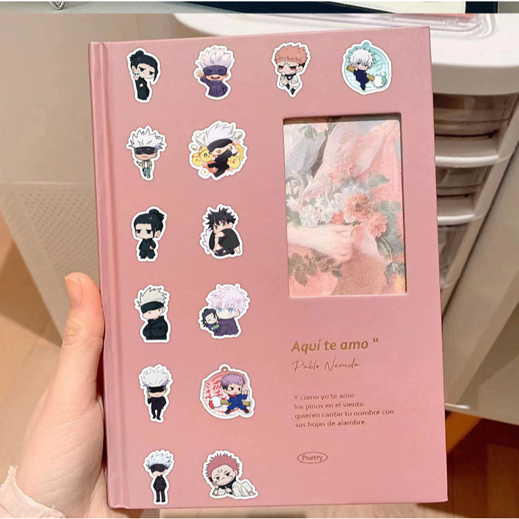 Bộ 60 Hình Dán Jujutsu Kaisen Dễ Thương Trang Trí Điện Thoại, Laptop, Notebook