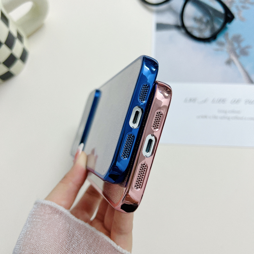 Ốp Điện Thoại Mềm Họa Tiết Cửa Sổ Lớn Màu Hồng Cho compatible for iPhone 7 8 plus x xr xs max 11 12 13 14 pro max