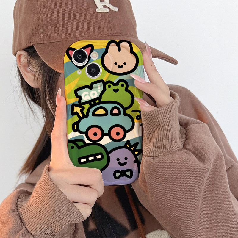 Ốp Điện Thoại Họa Tiết Hoạt Hình Biểu Tượng Cảm Xúc Cho iPhone 14Promax 11 12 7plus 8plus 6s plus 11Promax 13Pro xr xs max 7g 12Promax 14
