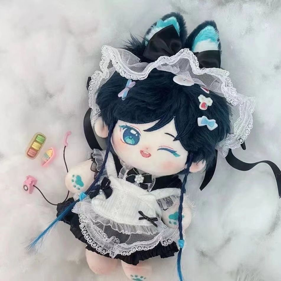 Gấu Bông genshin impact Trang Phục Hóa Trang Nhân Vật Barbatos Venti Nhồi Bông Cotton 20cm Cho Búp Bê Genshin Va Chạm Barbatos Venti