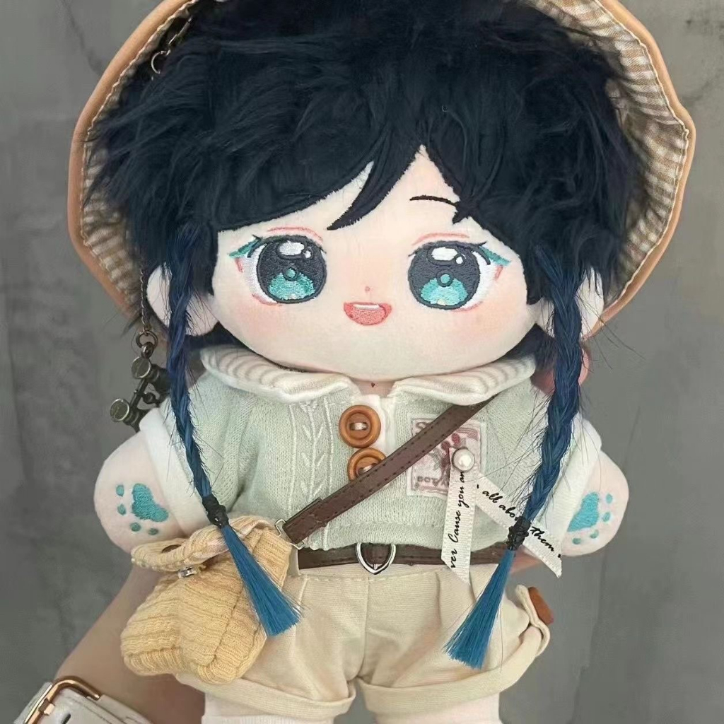 Gấu Bông genshin impact Trang Phục Hóa Trang Nhân Vật Barbatos Venti Nhồi Bông Cotton 20cm Cho Búp Bê Genshin Va Chạm Barbatos Venti