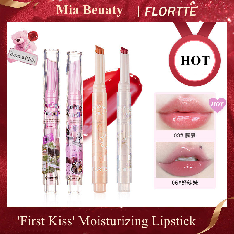 Flortte Son Kem Lì Dưỡng Ẩm Trang Điểm Lâu Trôi Kiss Love