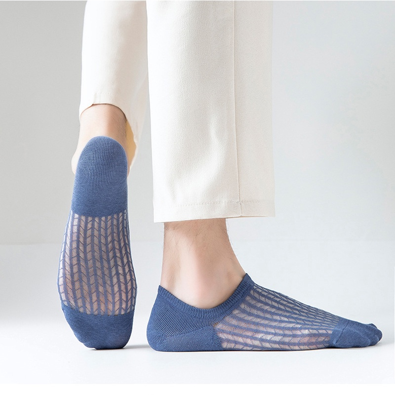 Set 10 Đôi Tất Lưới Cotton Mỏng Thoáng Khí Thấm Hút Mồ Hôi Thời Trang Mùa Hè Cho Nam