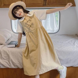 Váy yếm set áo váy yếm dáng rộng phong cách preppy dễ thương thời trang mùa hè cho nữ