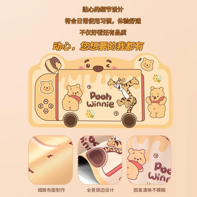 Đệm Lót Chuột Và Bàn Phím Máy Tính Hình Tai Mèo Dễ Thương Dày Dặn Chống Trượt Kích Thước 600 * 300MM / 800 * 400MM