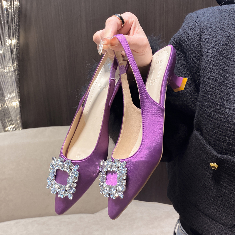 Giày Gót Thấp Có Size Lớn 35-42 Cao Cấp Thời Trang Dành Cho Nữ