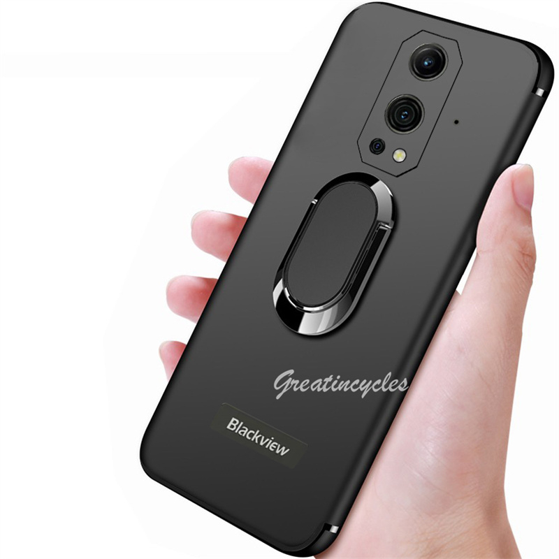 Dành Cho Blackview BV9300 Ốp Lưng Điện Thoại Ô Tô Kim Loại Từ Tính Giá Đỡ Nhẫn TPU Mềm