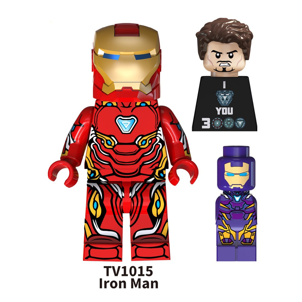 Đồ Chơi Khối Siêu Anh Hùng Iron Morgan Stark Spider Venom Pepper TV6202