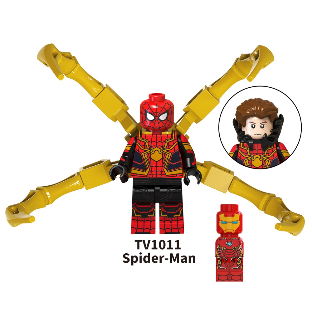 Đồ Chơi Khối Siêu Anh Hùng Iron Morgan Stark Spider Venom Pepper TV6202