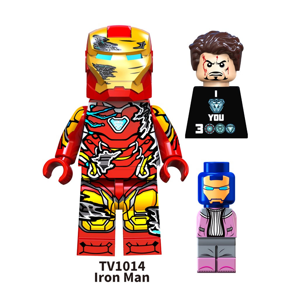 Đồ Chơi Khối Siêu Anh Hùng Iron Morgan Stark Spider Venom Pepper TV6202