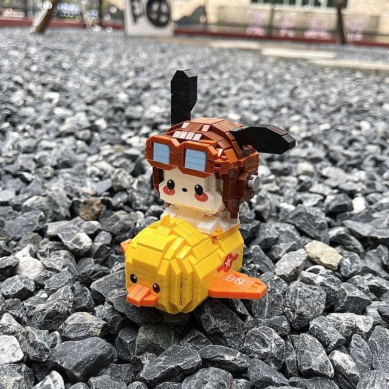 Hàng Mới Về Mới Mô Hình Lắp Ráp Cún Kuromi Cinnamon Dễ Thương