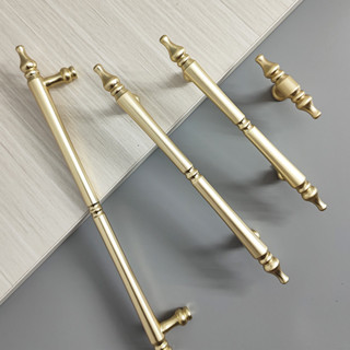 Tay Nắm Ngăn Kéo Tủ Màu Vàng Đồng Phong Cách Bắc Âu Hiện Đại