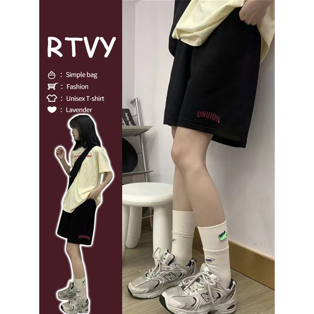 Quần Short Thể Thao Ống Rộng Màu Đen Thời Trang Cho Nam Và Nữ