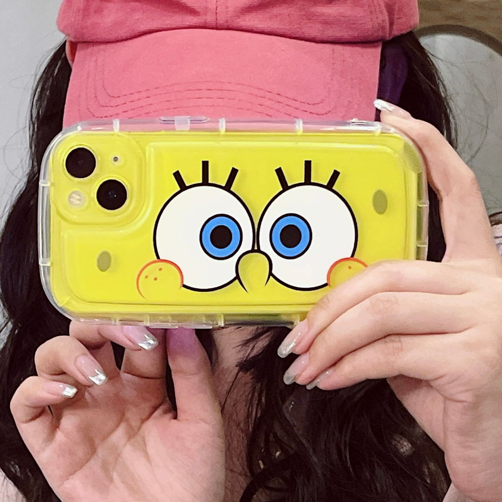 Ốp Điện Thoại Chống Sốc In Hình Spongebob Dễ Thương Cho iPhone 14Promax / 14Pro / 14 / 13Promax / 13Pro / 13 / 12 / 11 / X