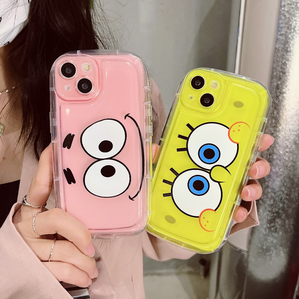 Ốp Điện Thoại Chống Sốc In Hình Spongebob Dễ Thương Cho iPhone 14Promax / 14Pro / 14 / 13Promax / 13Pro / 13 / 12 / 11 / X