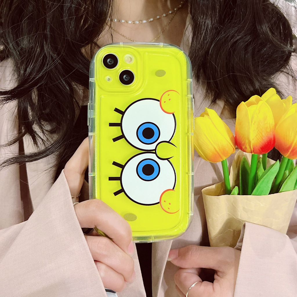 Ốp Điện Thoại Chống Sốc In Hình Spongebob Dễ Thương Cho iPhone 14Promax / 14Pro / 14 / 13Promax / 13Pro / 13 / 12 / 11 / X