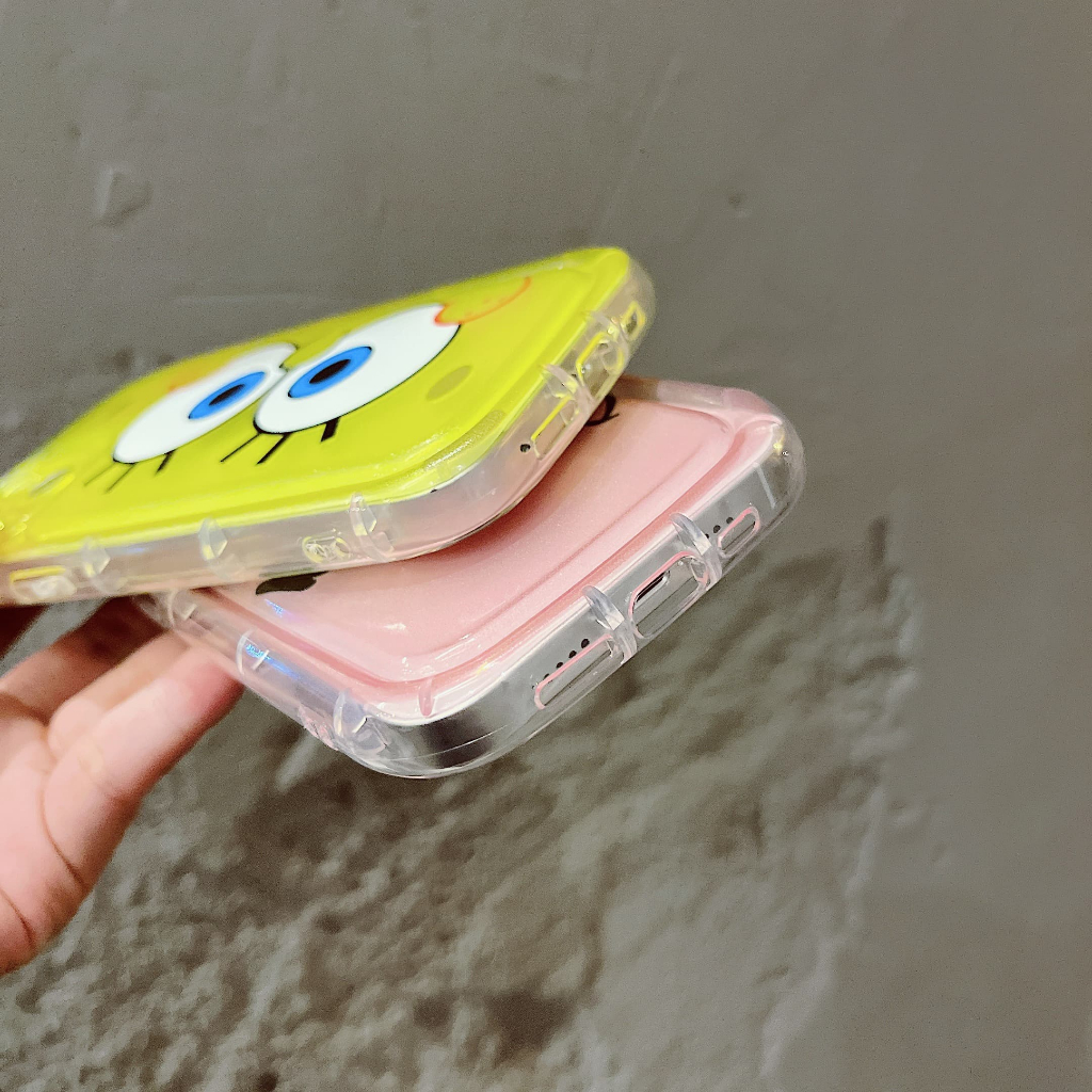 Ốp Điện Thoại Chống Sốc In Hình Spongebob Dễ Thương Cho iPhone 14Promax / 14Pro / 14 / 13Promax / 13Pro / 13 / 12 / 11 / X