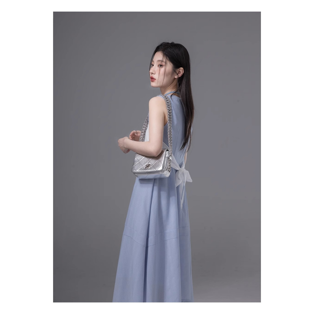 Đầm Không Tay Màu Sắc Tương Phản Thời Trang Mùa Hè