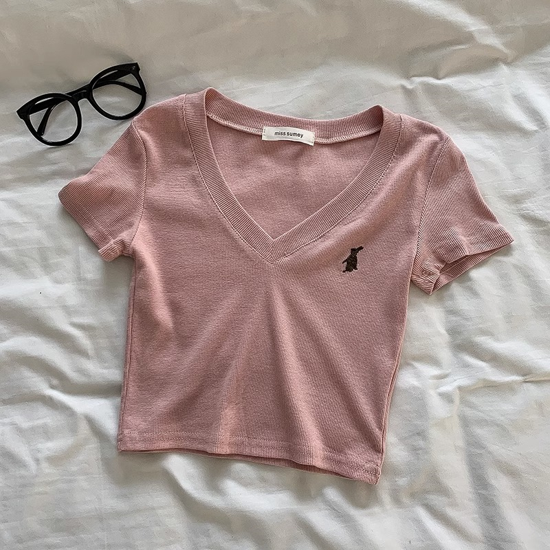 Áo Kiểu Cổ Chữ V Phong Cách Vintage Thời Trang Cho Nữ