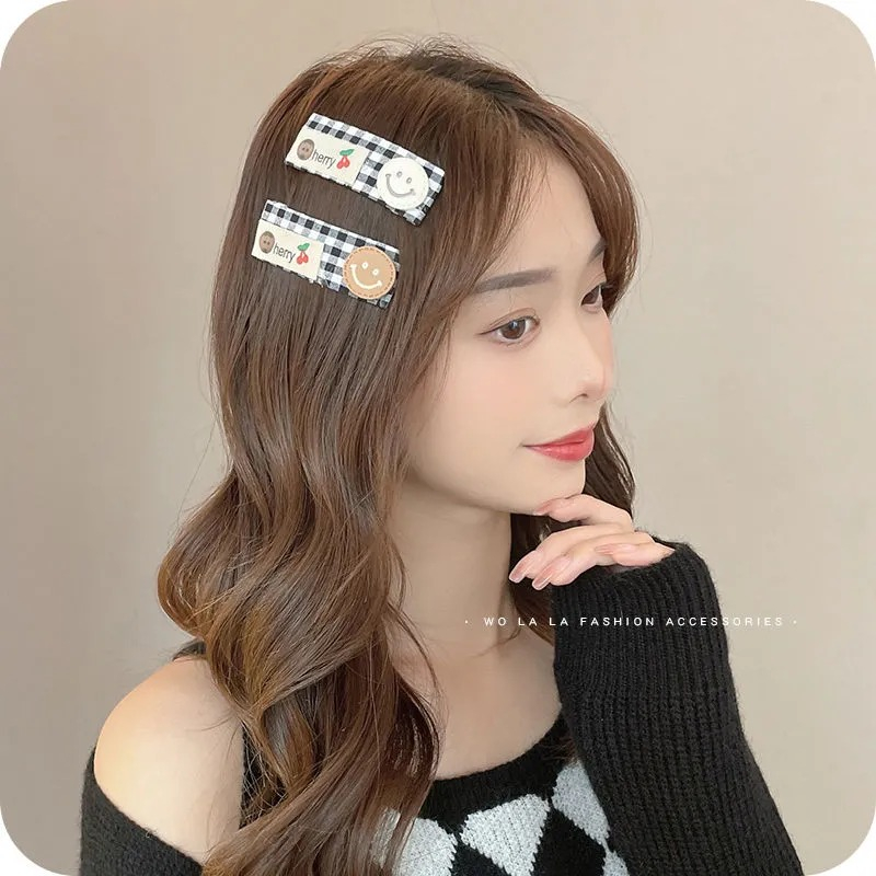 5/6pcs Kẹp Tóc Lông Nhung Thời Trang Thu Đông Hàn Quốc Cho Nữ