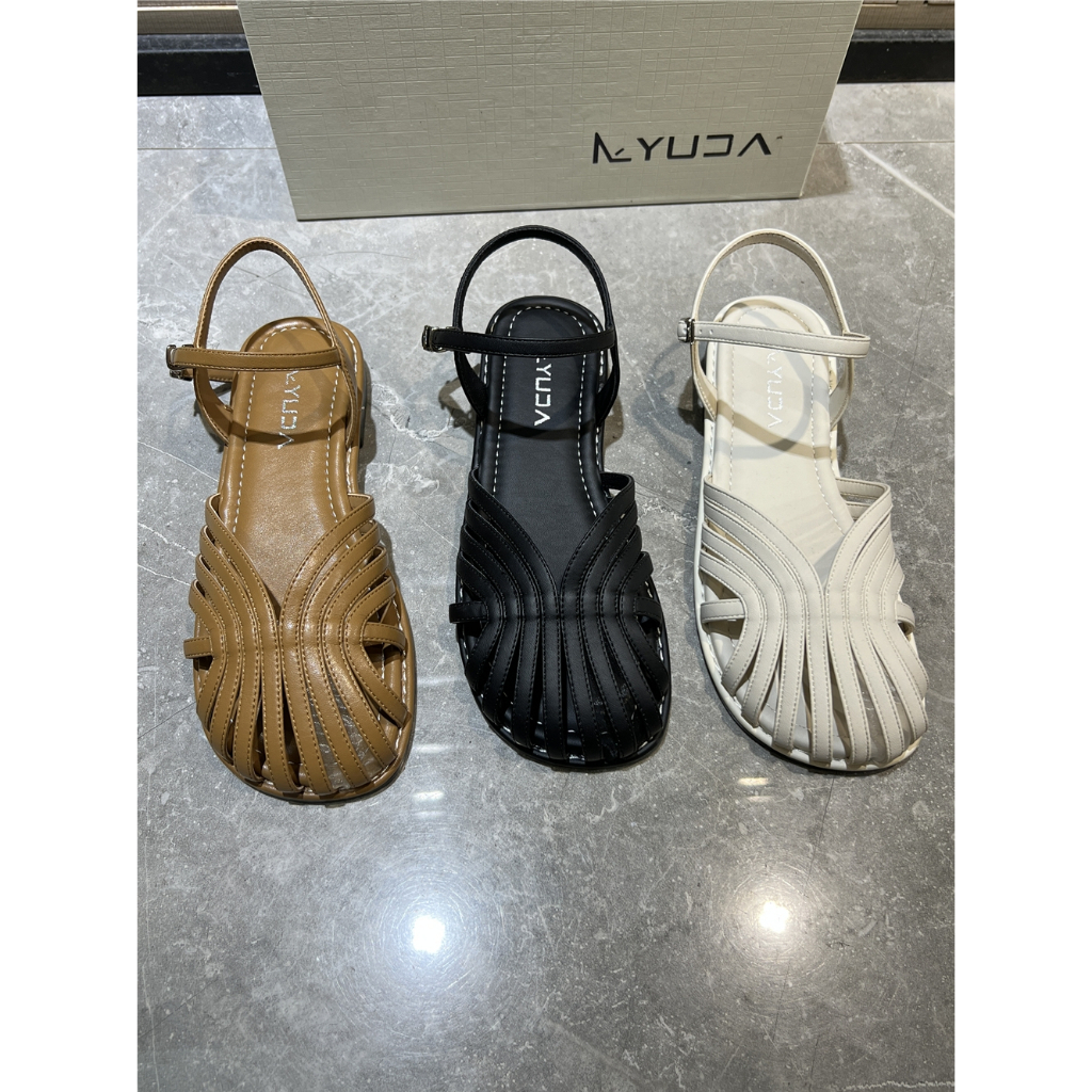 Giày Sandal Đế Mềm Mũi Tròn Phong Cách Retro Cho Nữ
