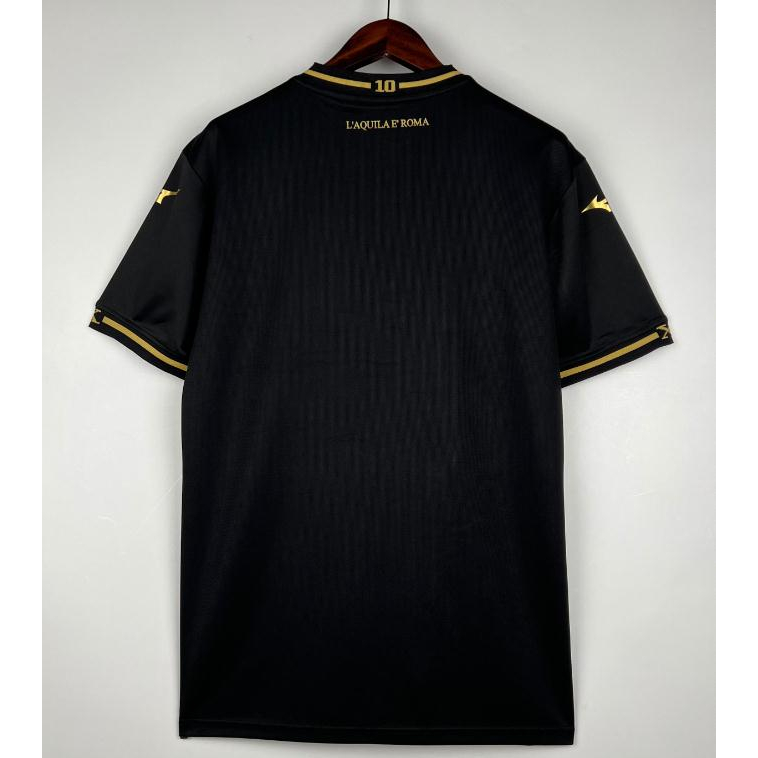 Áo Bóng Đá Màu Đen Số 23 / 24 Lazio Phiên Bản Kỷ Niệm 10 Năm Thời Trang Cho Nam