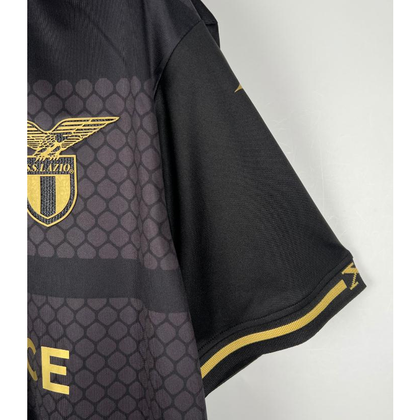 Áo Bóng Đá Màu Đen Số 23 / 24 Lazio Phiên Bản Kỷ Niệm 10 Năm Thời Trang Cho Nam