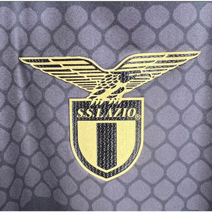 Áo Bóng Đá Màu Đen Số 23 / 24 Lazio Phiên Bản Kỷ Niệm 10 Năm Thời Trang Cho Nam