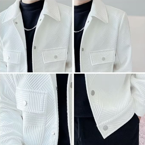 Áo khoác bomber đơn giản có túi màu trơn đơn giản phong cách Hàn Quốc thời trang dành cho nam M-5XL