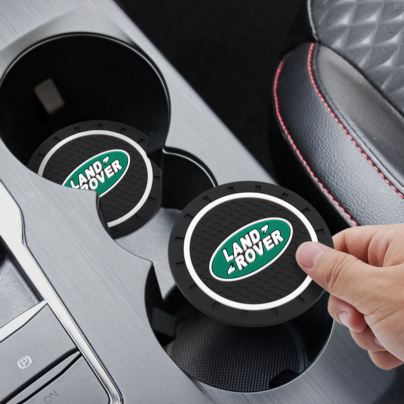 Land rover car coaster thời trang trang trí cốc nước máng silicone mat cho land rover range rover ev