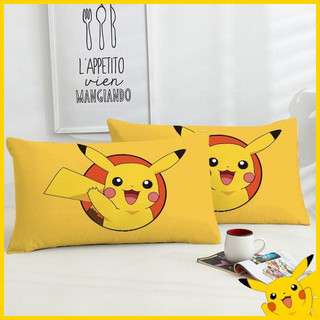Pokemon Elf Pillowcase Cartoon Cute Pillow Core Cover Pikachu Pillow Case Student Dormitory Bedroom Lying Pillow Children's Room Multi purpose Bedding Supplies Single Piece Pillow Case Bed Bag bedding