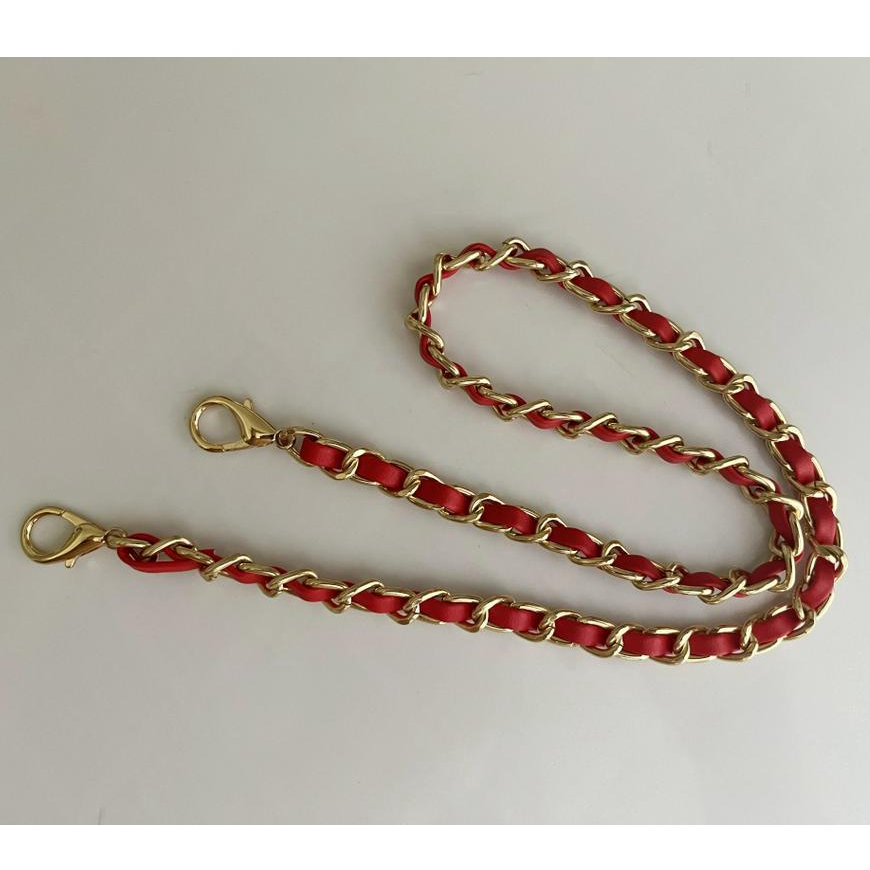 Dây xích túi xách  Dây Đeo Túi Xách Bằng Da Phối Sợi Xích Kim Loại Chất Lượng Cao  quai túi xách thay thế dây đeo túi