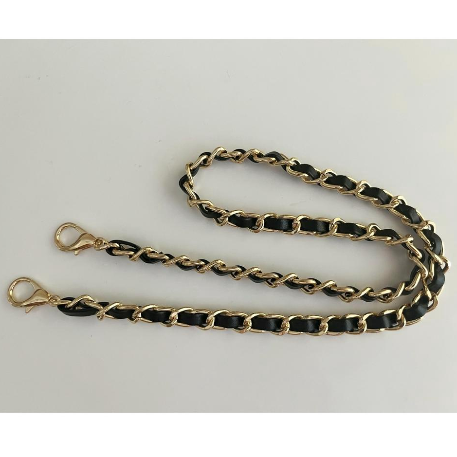 Dây xích túi xách  Dây Đeo Túi Xách Bằng Da Phối Sợi Xích Kim Loại Chất Lượng Cao  quai túi xách thay thế dây đeo túi