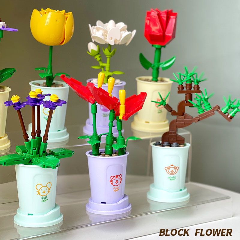 Bộ Đồ Chơi Xếp Hình Hoa 12 Phong Cách Dành Cho Bé