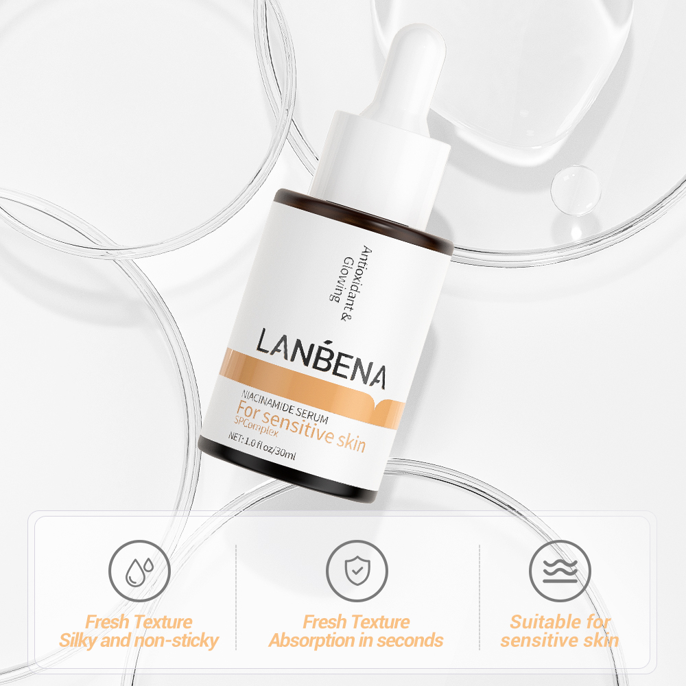 [30ml] Tinh Chất Làm Trắng Serum Niacinamide Lanbena Làm Sáng Da Giảm Vết Thâm Và Làm Săn Chắc Da (Phiên Bản Nâng Cấp))