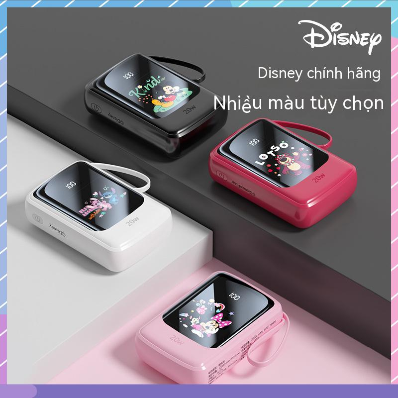 Pin Sạc Dự Phòng Disney Cobranded 2 Dây 20000mAh Sức Chứa Lớn Và Sạc Nhanh Nhiều Màu Sắc Dành Cho Samsung / Xiaomi / oppo / vivo