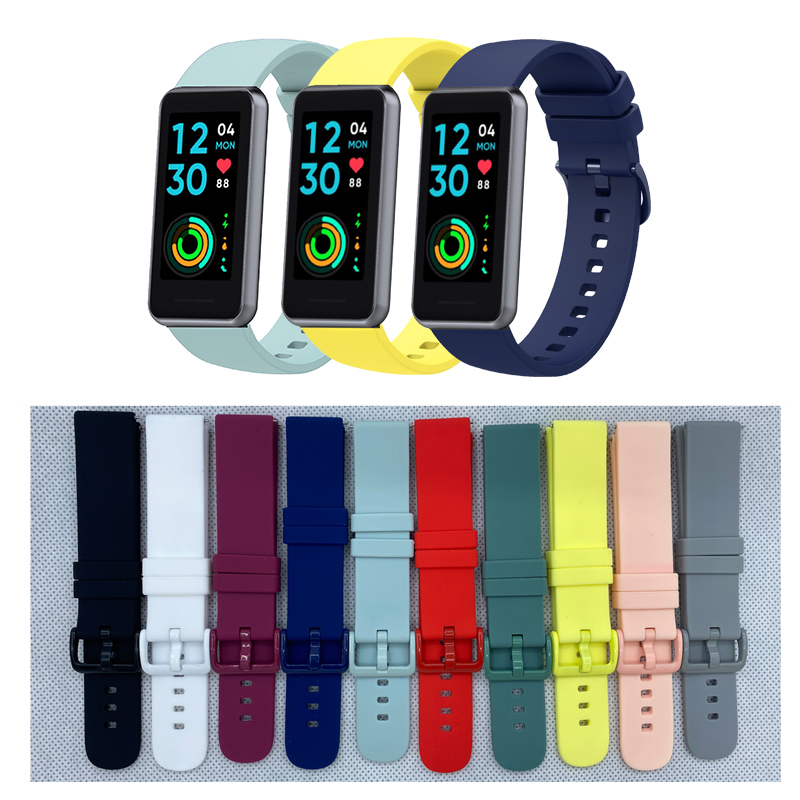Dây Đeo Thay Thế Cho Đồng Hồ Thông Minh Realme Band 2 Bằng Silicone 18mm