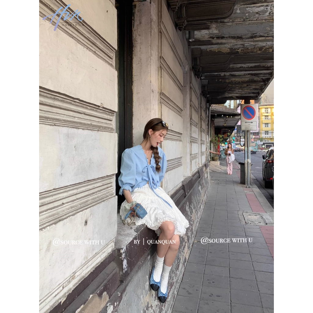 Áo Nữ Không Tay Thắt Nơ Sau Lưng 2 Màu