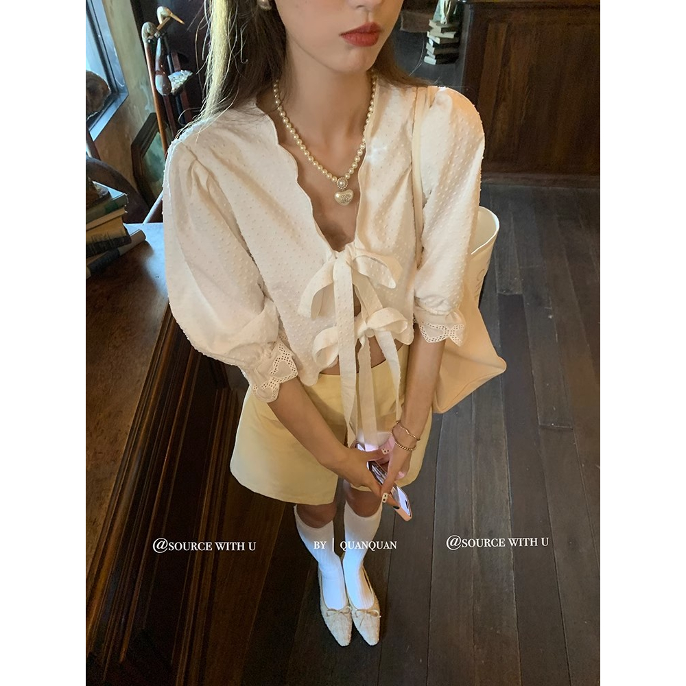 Áo Nữ Không Tay Thắt Nơ Sau Lưng 2 Màu