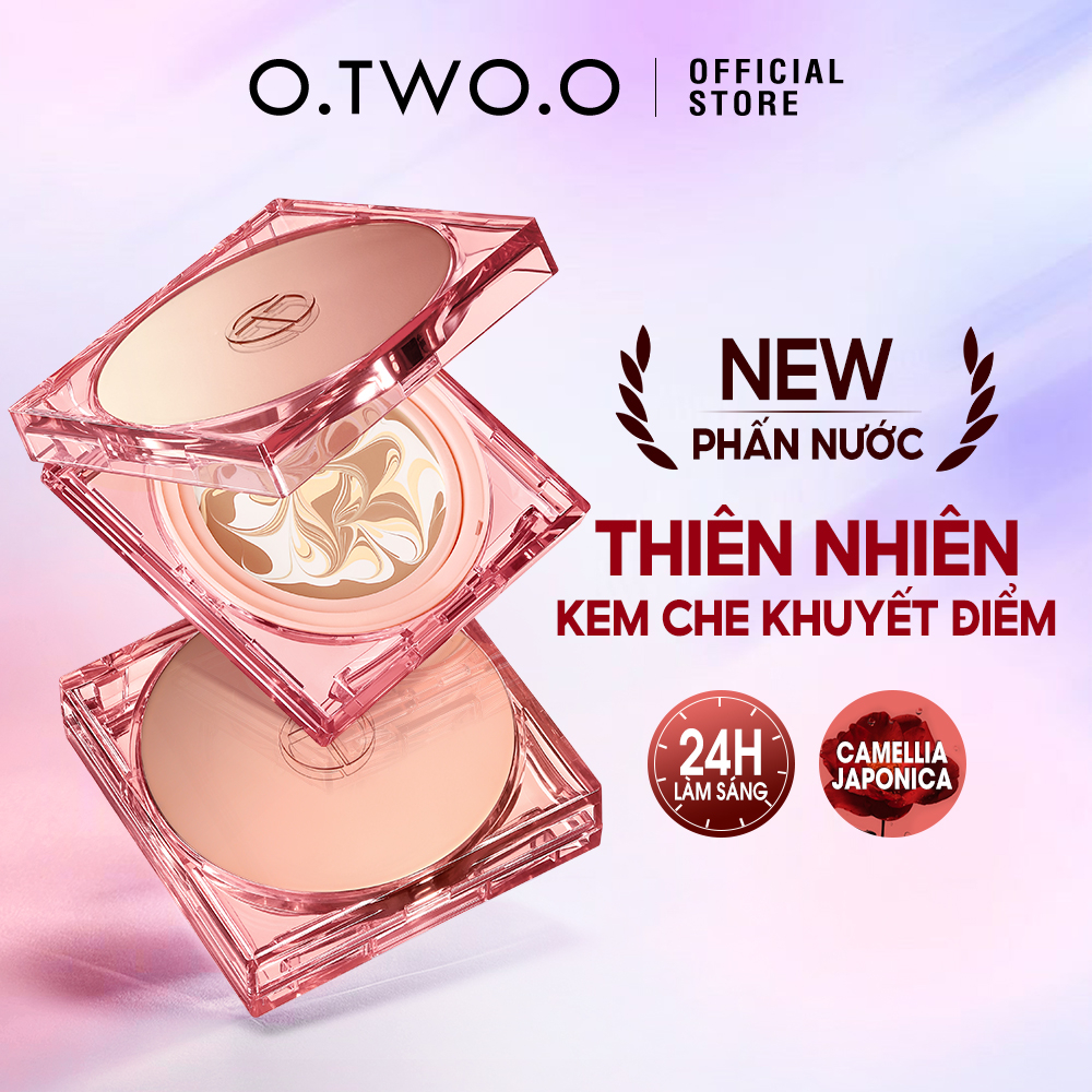 Phấn nước lõi hoa O.TWO.O BB cushion tự nhiên che khuyết điểm lâu trôi thân thiện kiềm dầu với làn da 12g