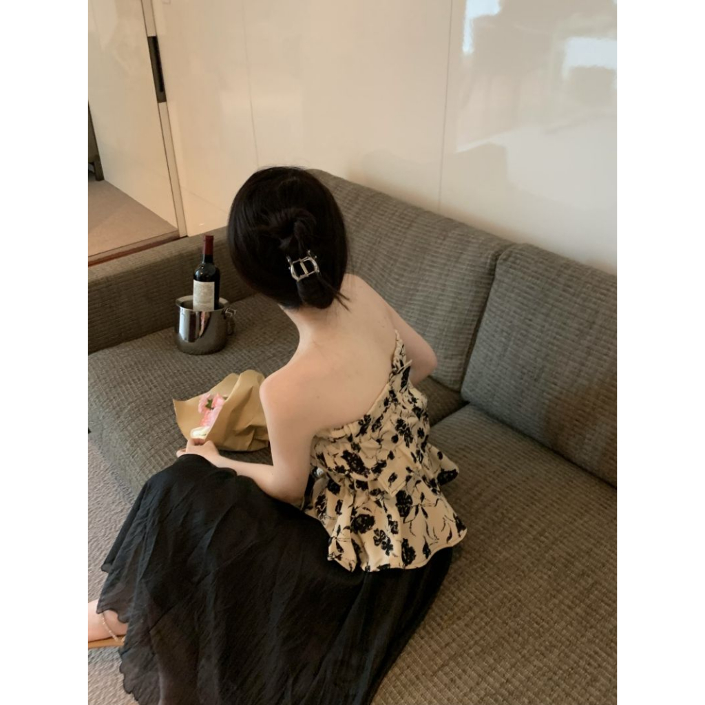 Aphrod Áo Ống Màu Trơn Chống Rơi Phong Cách Hepburn Thời Trang Cho Nữ