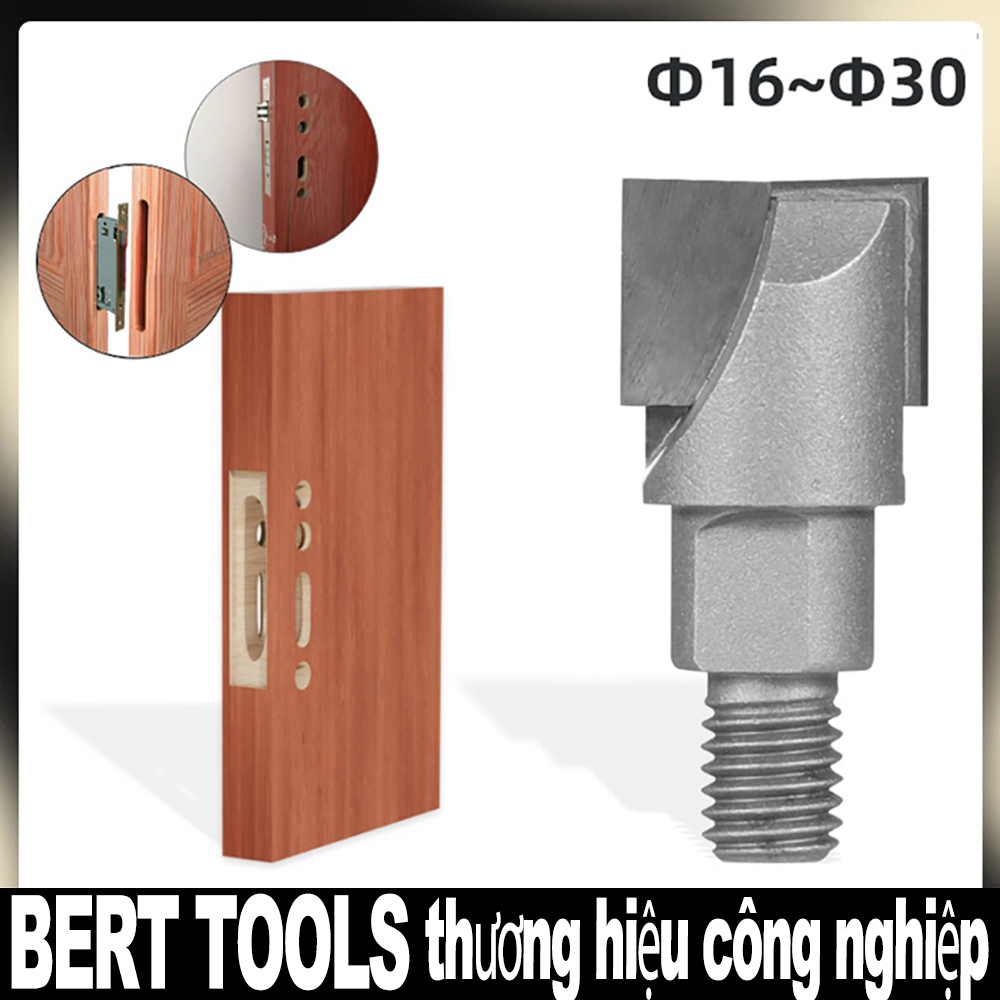 BERT🇻🇳｜Mũi khoan phay đục khóa cửa gỗ bằng máy khoan cầm tay