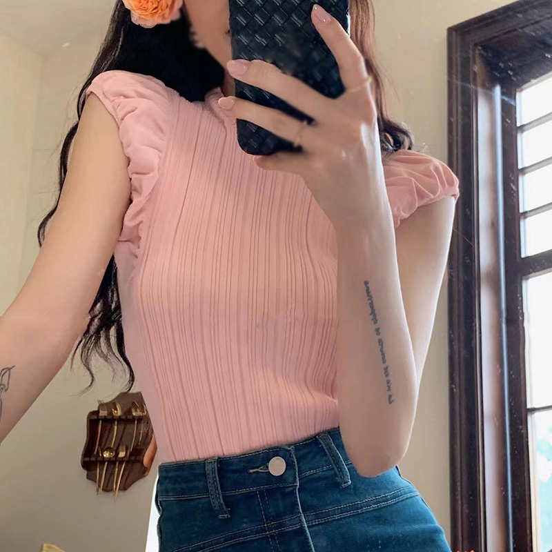 Áo Croptop Sát Nách Dệt Kim Màu Sắc Thanh Lịch