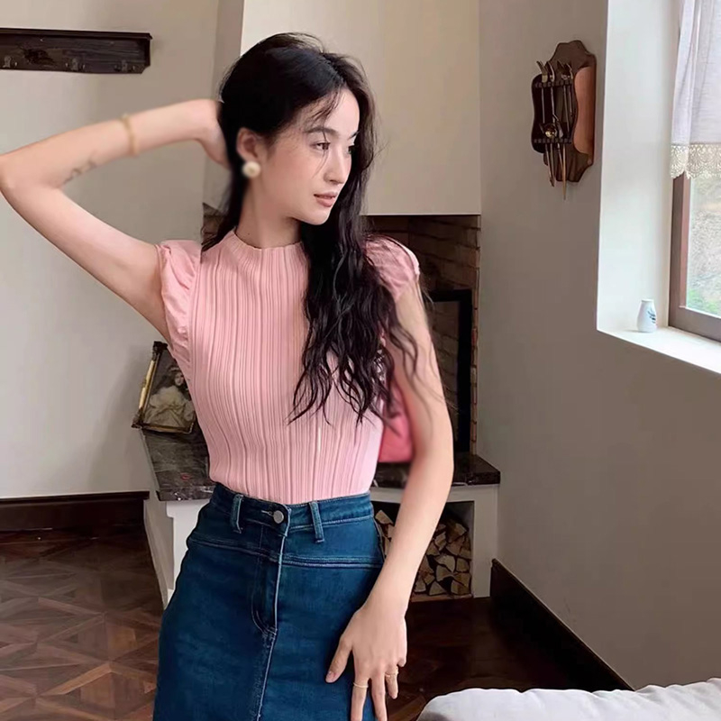 Áo Croptop Sát Nách Dệt Kim Màu Sắc Thanh Lịch